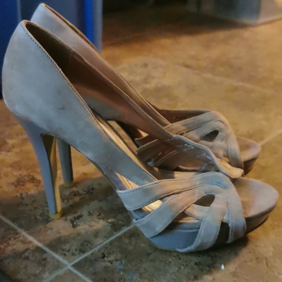 Mauve peep-toes, size 7.5 - Picture 2 of 4